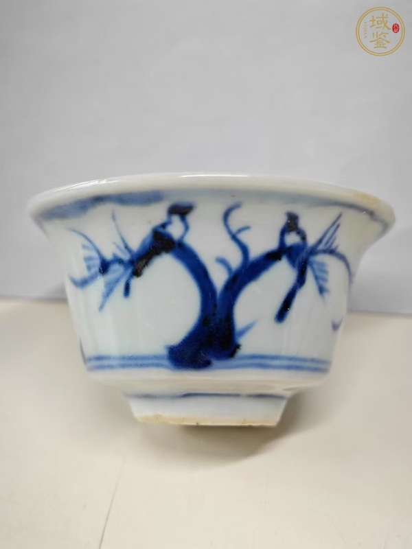 古玩陶瓷青花花鳥紋杯真品鑒賞圖
