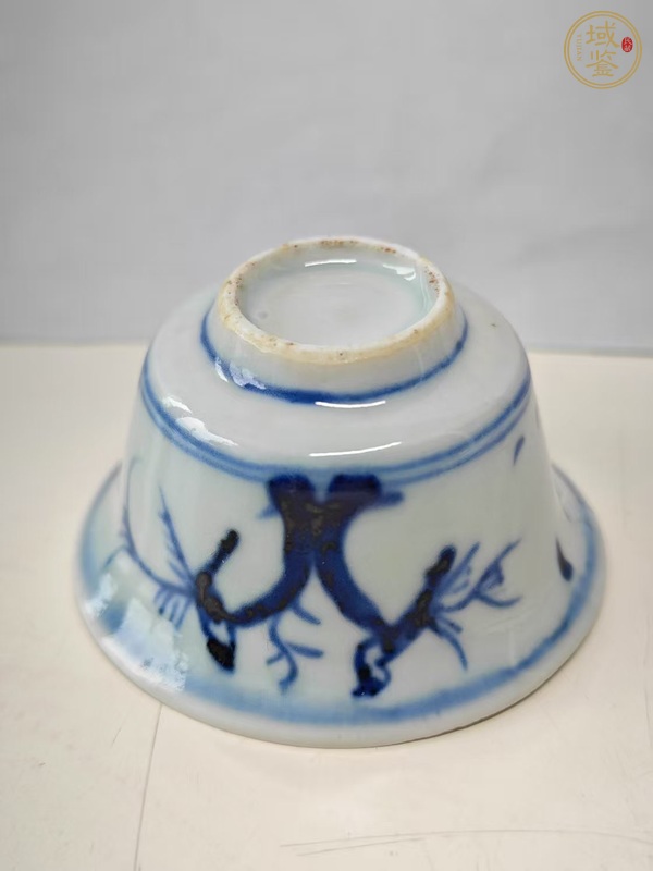 古玩陶瓷青花花鳥紋杯真品鑒賞圖
