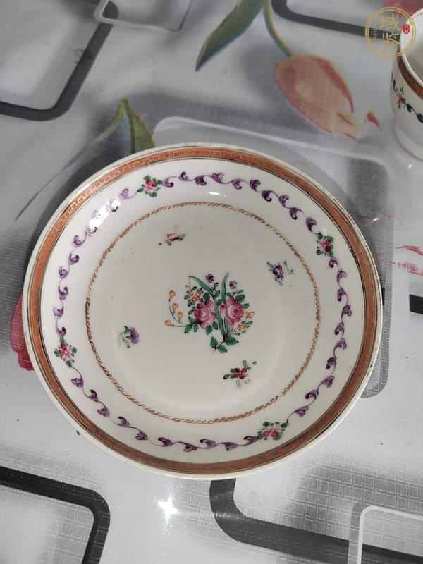 古玩陶瓷廣彩杯盤真品鑒賞圖