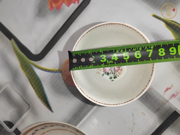 古玩陶瓷廣彩杯盤真品鑒賞圖
