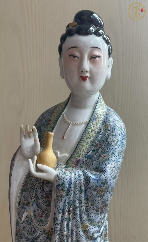 古玩陶瓷粉彩塑像真品鑒賞圖