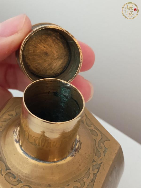 古玩銅器銅茶葉罐真品鑒賞圖
