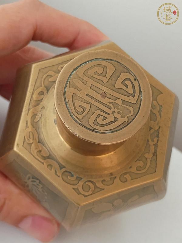 古玩銅器銅茶葉罐真品鑒賞圖