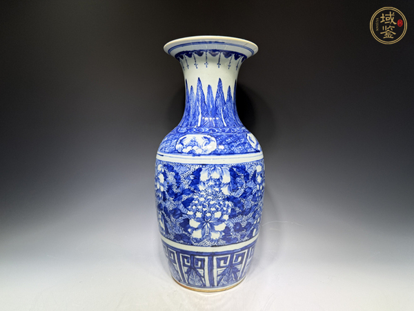 古玩清中晚·青花花開富貴羅漢瓶真品鑒賞圖