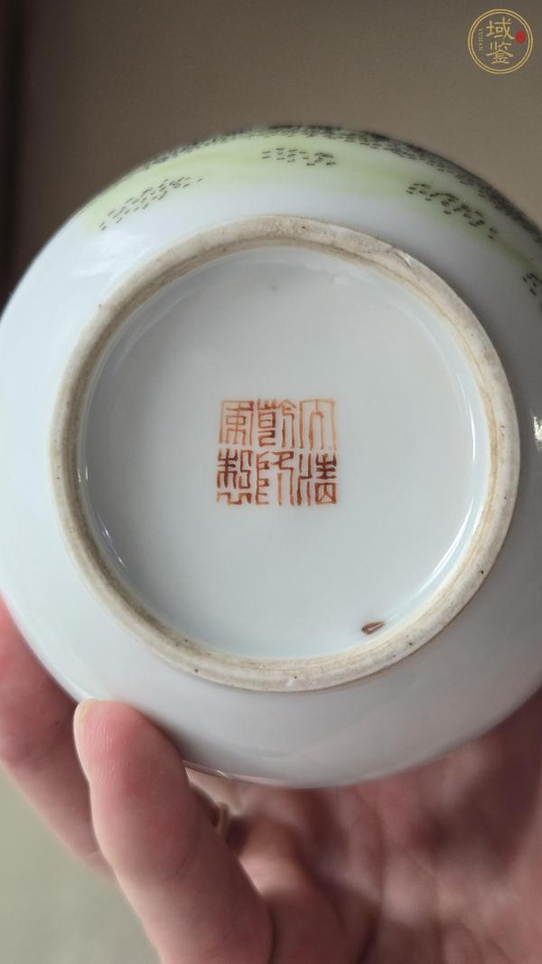 古玩陶瓷民國 粉彩花鳥紋玉壺春瓶真品鑒賞圖