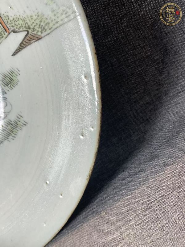 古玩陶瓷油粉彩人物故事盤真品鑒賞圖