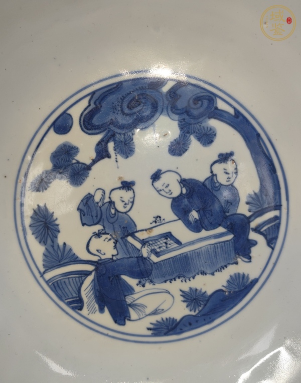 古玩陶瓷青花嬰戲圖紋大碗真品鑒賞圖