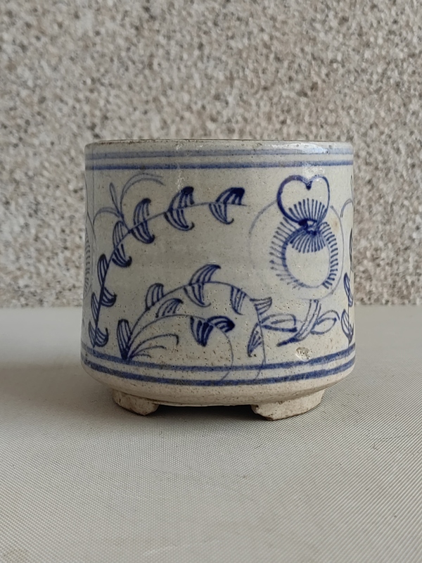古玩陶瓷青花花卉紋香爐拍賣,當前價格456元