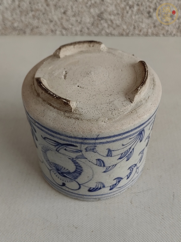 古玩陶瓷青花花卉紋香爐真品鑒賞圖