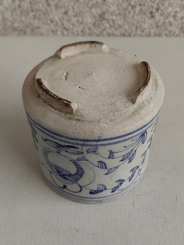 古玩陶瓷青花花卉紋香爐拍賣,當前價格456元