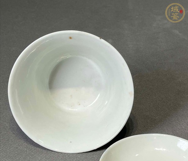 古玩陶瓷青花八仙蓋碗真品鑒賞圖