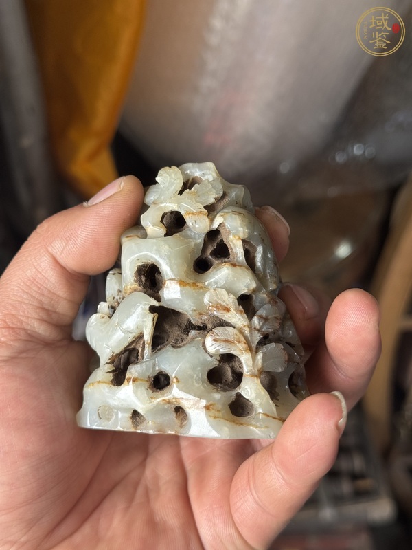 古玩玉器做舊仿古“玉爐頂”真品鑒賞圖