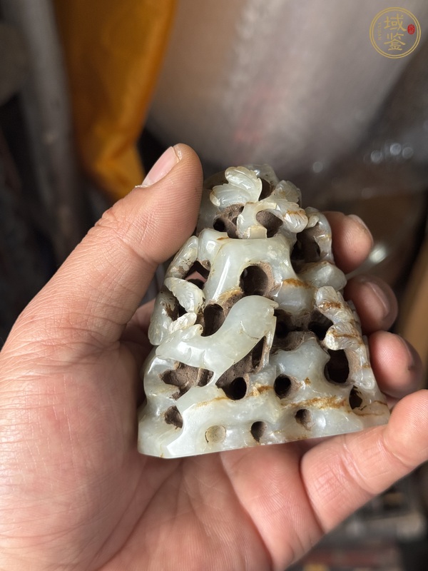 古玩玉器做舊仿古“玉爐頂”真品鑒賞圖