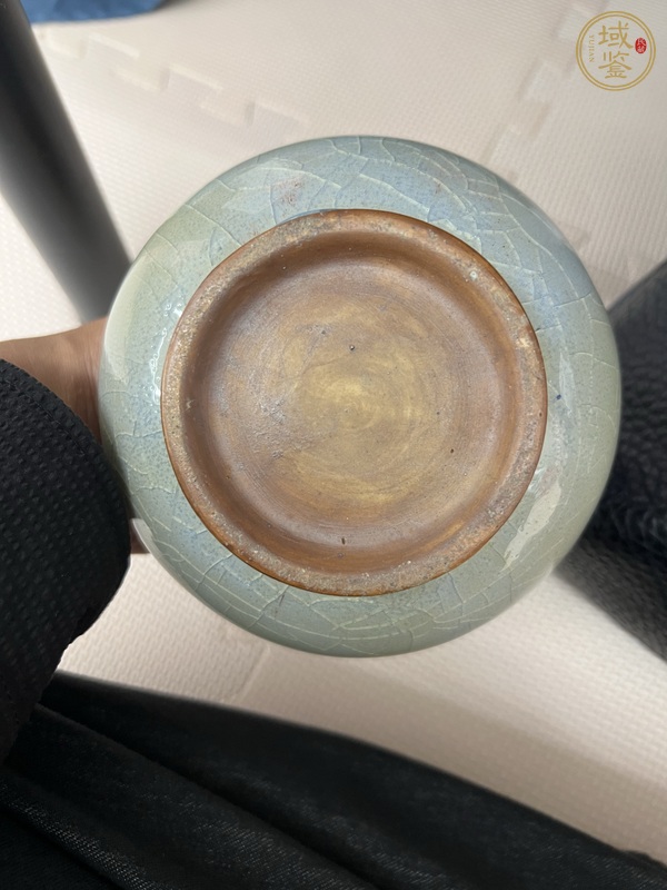 古玩陶瓷窯變釉雙象耳瓶真品鑒賞圖