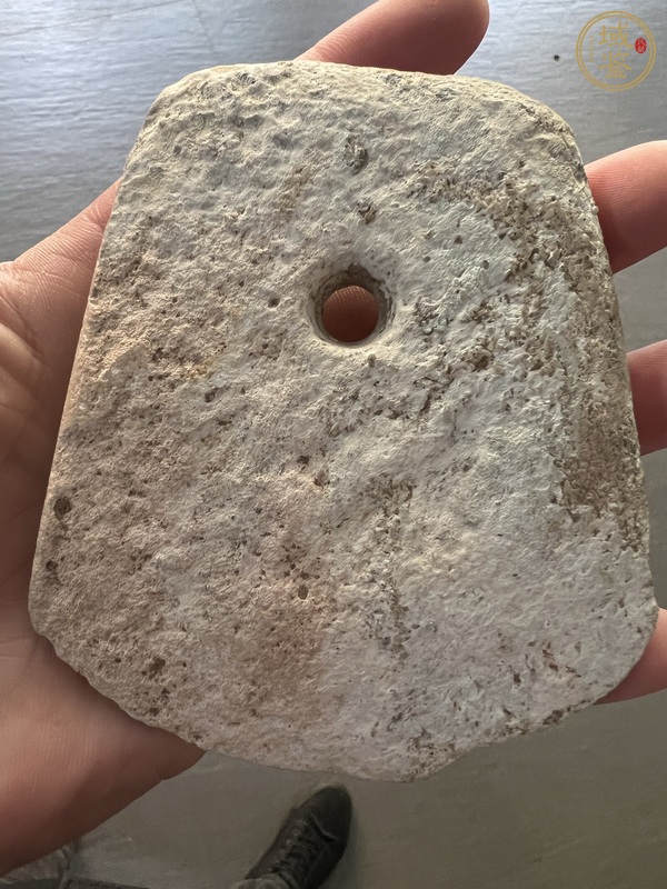 古玩玉器素紋石斧真品鑒賞圖