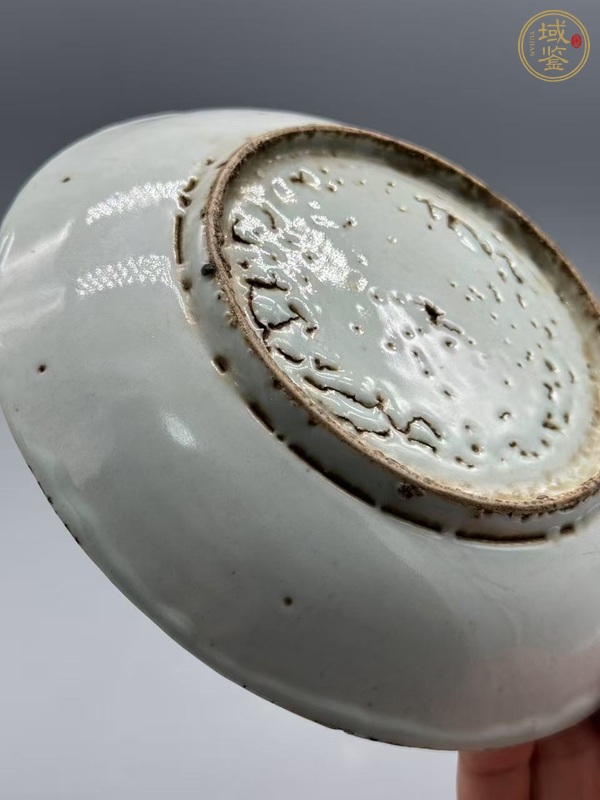 古玩陶瓷三鳳紋青花盤真品鑒賞圖