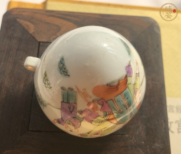 古玩陶瓷粉彩鳥(niǎo)食罐真品鑒賞圖