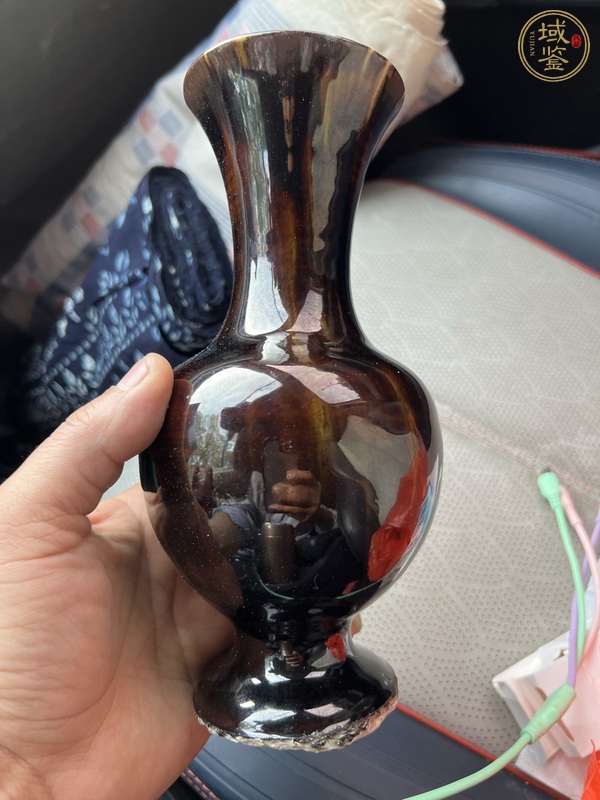 古玩窯變釉瓶真品鑒賞圖
