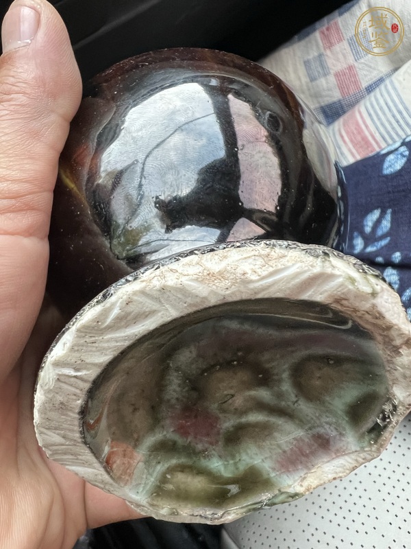 古玩陶瓷窯變釉瓶真品鑒賞圖