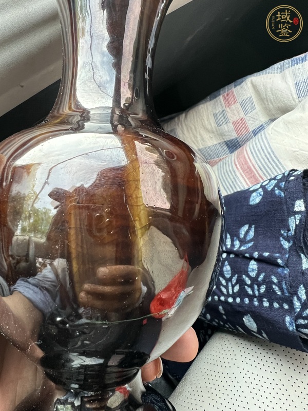 古玩陶瓷窯變釉瓶真品鑒賞圖