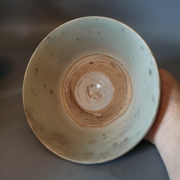 古玩陶瓷明代龍泉青瓷青花碗拍賣，當前價格126元