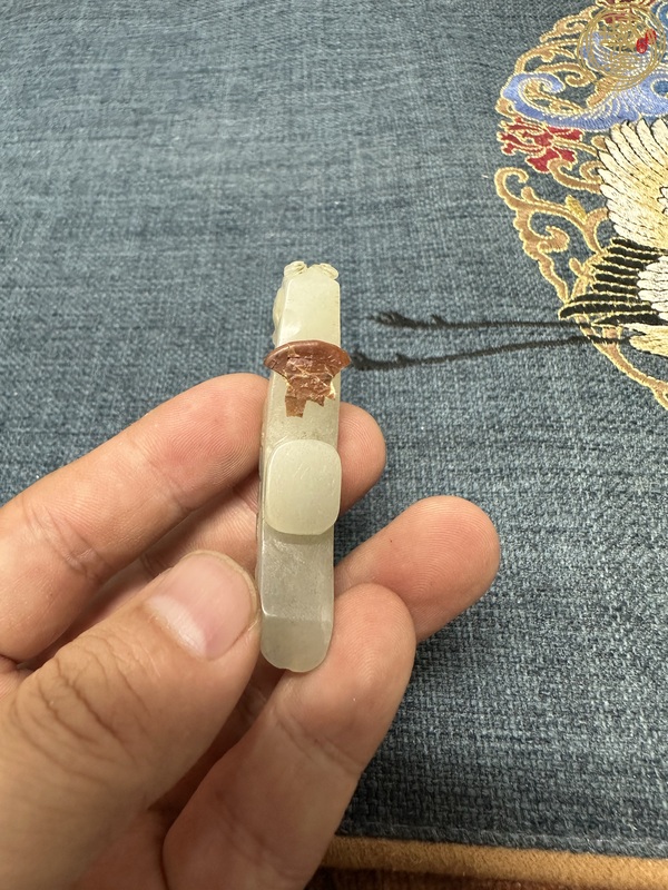 古玩玉器和田玉雕“蒼龍教子”帶鉤真品鑒賞圖