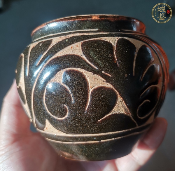 古玩陶瓷金元磁州窯剔刻花罐子真品鑒賞圖