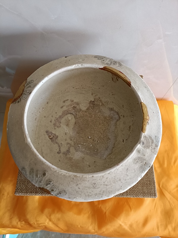 古玩陶瓷館藏級元代青花白釉斂口碟型缽拍賣,當前價格2980元