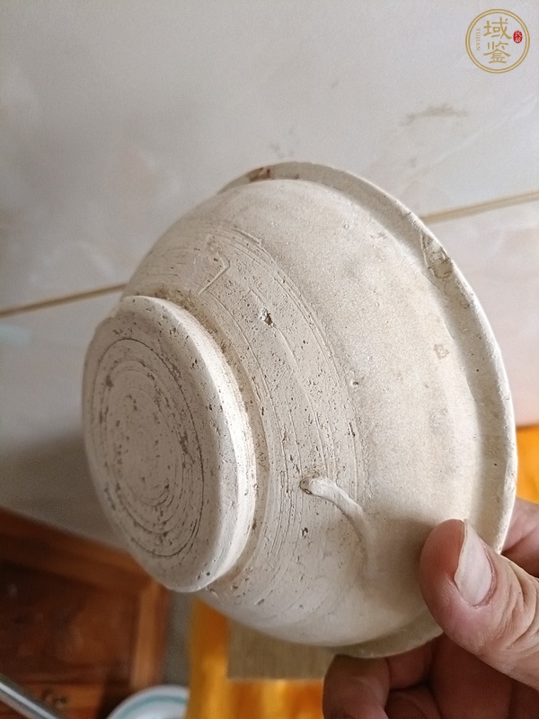 古玩陶瓷白釉青花斂口碗真品鑒賞圖