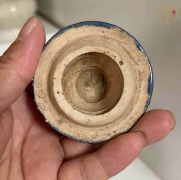 古玩陶瓷藍(lán)釉蓋真品鑒賞圖