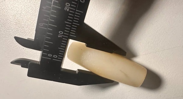 古玩玉器漢代地方玉管珠拍賣,當前價格88元