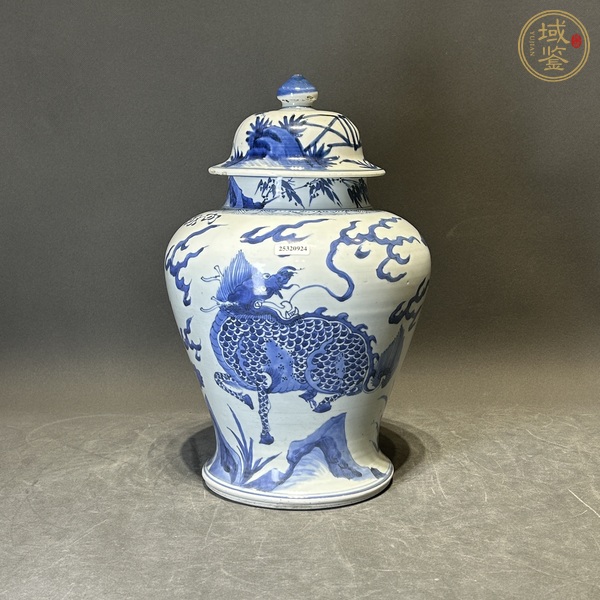古玩青花將軍罐真品鑒賞圖