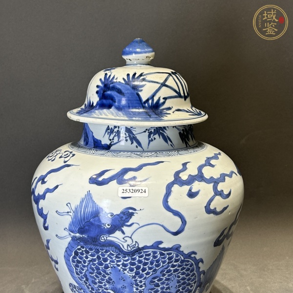古玩陶瓷青花將軍罐真品鑒賞圖