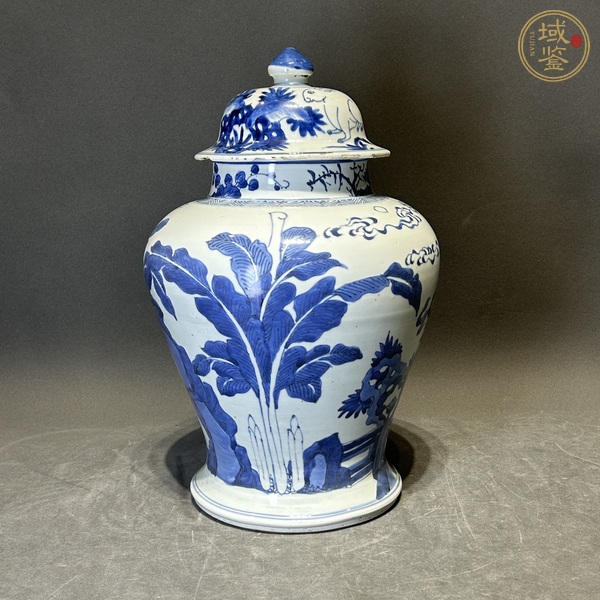 古玩陶瓷青花將軍罐真品鑒賞圖