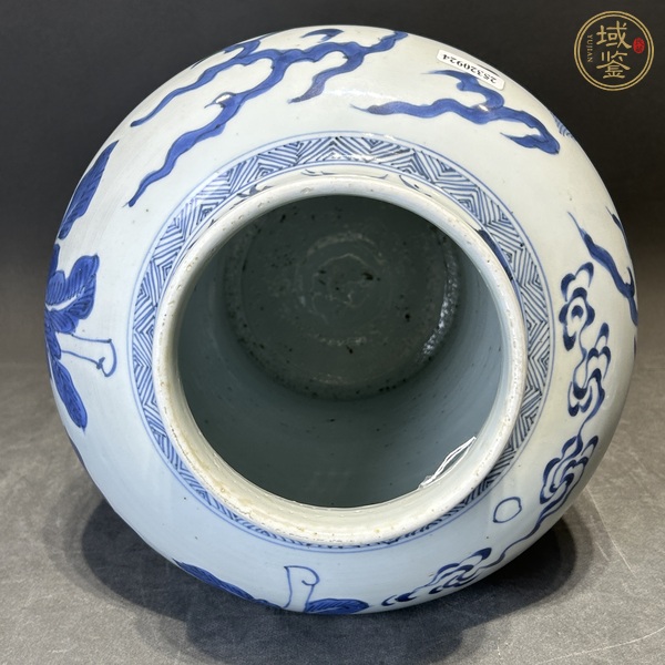 古玩陶瓷青花將軍罐真品鑒賞圖