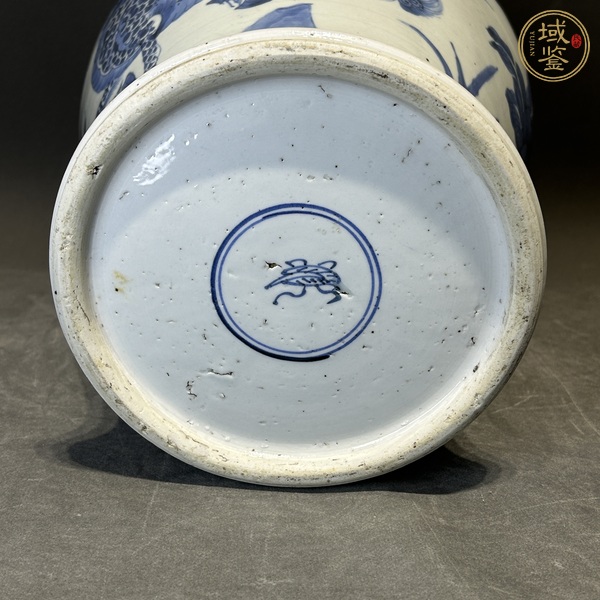 古玩陶瓷青花將軍罐真品鑒賞圖