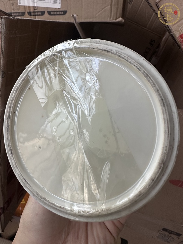 古玩陶瓷粉彩博古圖節(jié)盒真品鑒賞圖