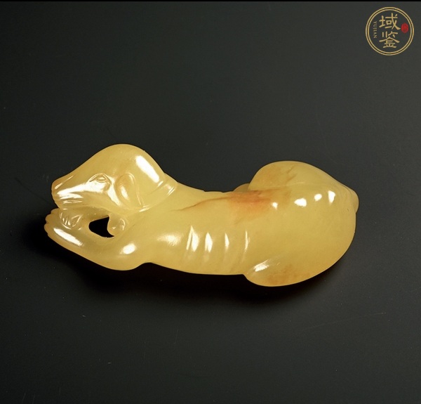 古玩玉器和田玉雕“臥犬”真品鑒賞圖