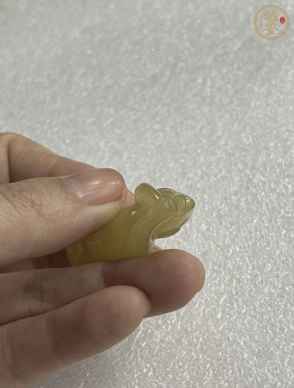 古玩玉器和田玉雕“臥犬”真品鑒賞圖