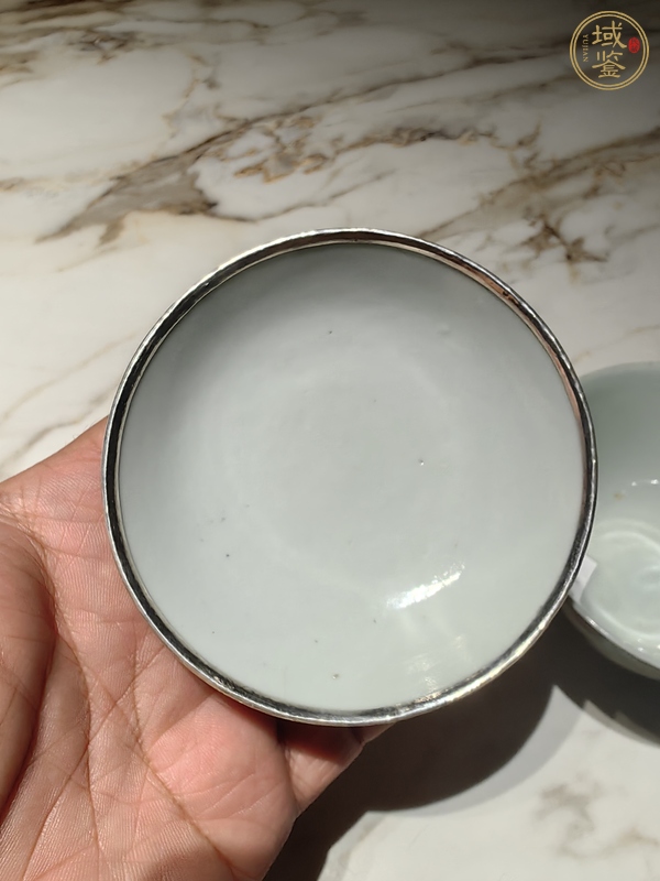 古玩陶瓷粉彩麒麟送子蓋碗真品鑒賞圖