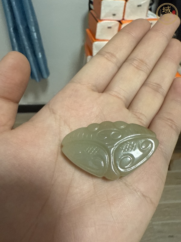 古玩玉器和田玉雕“蝴蝶墜”真品鑒賞圖