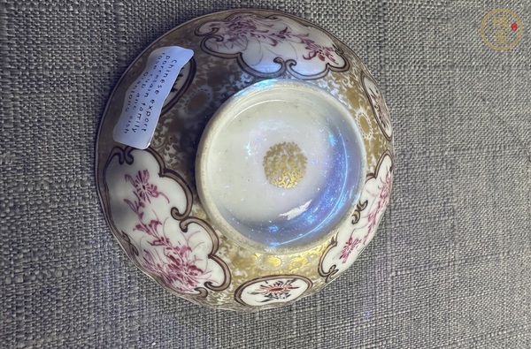 古玩陶瓷乾隆廣彩蓋碗真品鑒賞圖