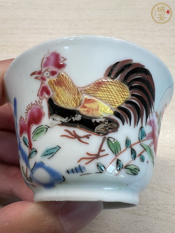 古玩陶瓷粉彩官上官碗真品鑒賞圖