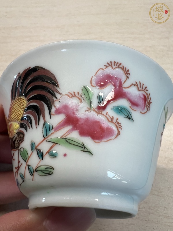 古玩陶瓷粉彩官上官碗真品鑒賞圖