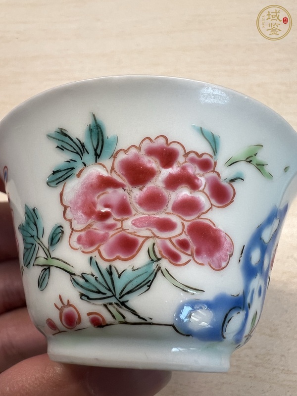 古玩陶瓷粉彩官上官碗真品鑒賞圖