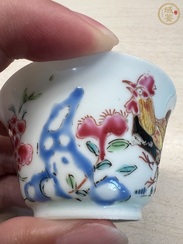古玩陶瓷粉彩官上官碗真品鑒賞圖
