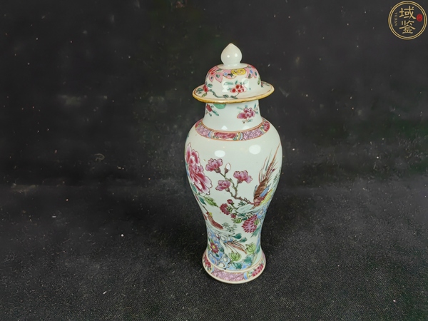 古玩陶瓷雍正錦雞牡丹花卉紋賞瓶拍賣，當(dāng)前價(jià)格14880元