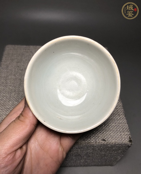 古玩陶瓷青白釉杯和托真品鑒賞圖