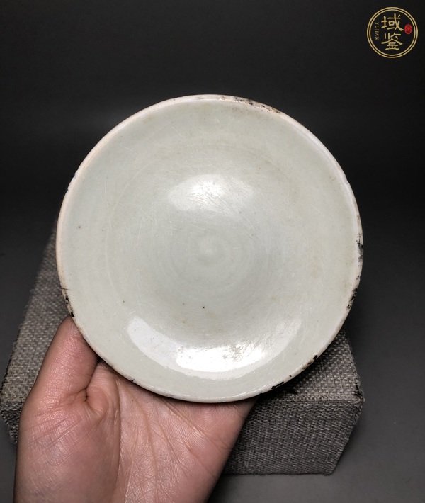 古玩陶瓷青白釉杯和托真品鑒賞圖