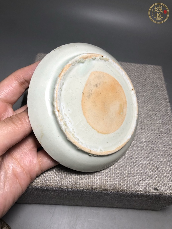 古玩陶瓷青白釉杯和托真品鑒賞圖